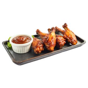 ALITAS DE POLLO A LA BARBACOA  ORIGINAL SWEET "HALAL" 40/60gr aprox BOLSA 1kg (CAJA 5 BOLSAS)