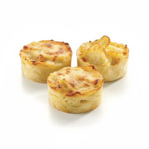 GRATINADO DE PATATAS CON QUESO 120gr / 6cm CAJA 40und 