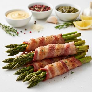 ATADITO ESPARRAGOS VERDE BACON L'ELITE 40gr / 10cm (CAJA 50und)